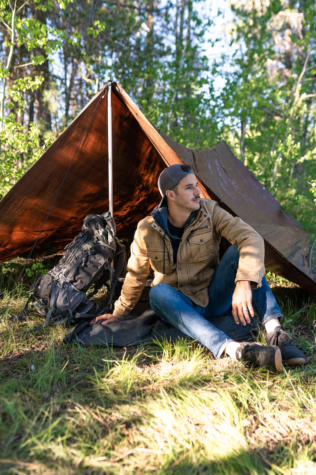 Brown Rip-Stop Tarp 12' x 16' 2 Pack D29055